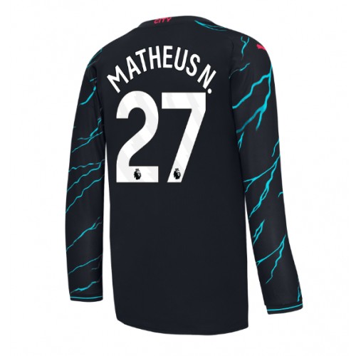 Fotballdrakt Herre Manchester City Matheus Nunes #27 Tredjedrakt 2023-24 Langermet